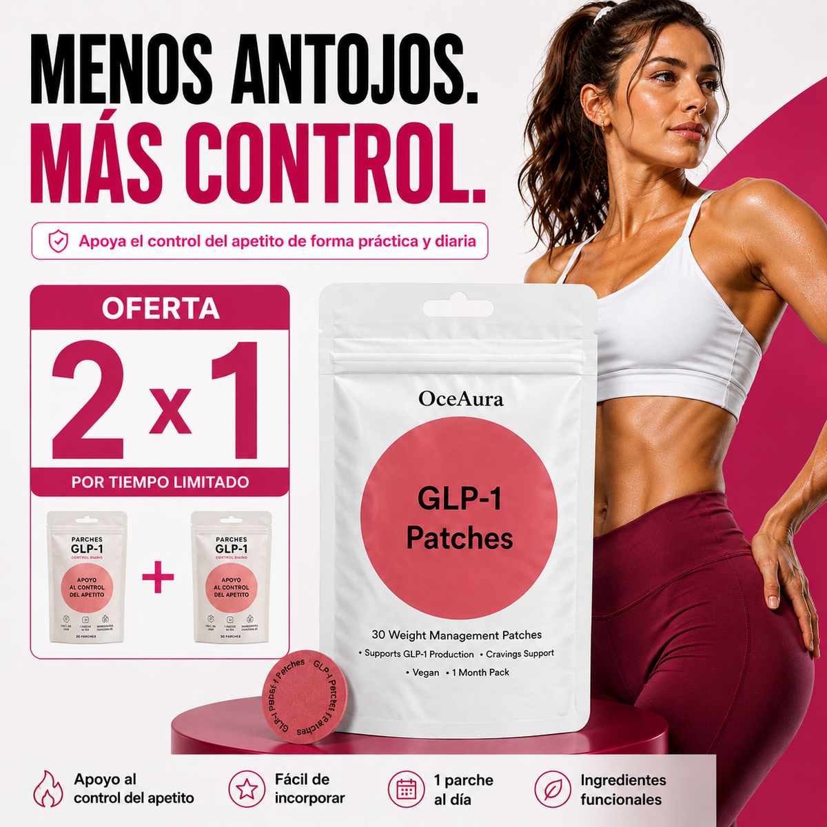 PARCHES GLP-1 CONTROL DIARIO